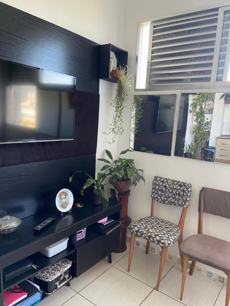 Apartamento 621 Com Vista Para O Mar São Vicente Esterno foto